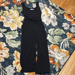 Abercrombie & Fitch Lounge Collection Black Sleeveless Jumpsuit